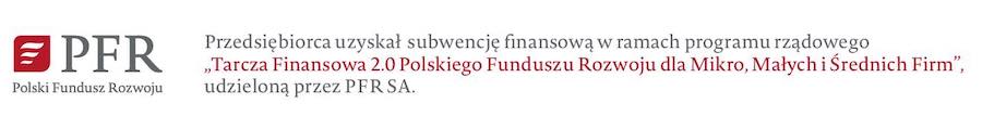 Baner informujący o subwencji PFR